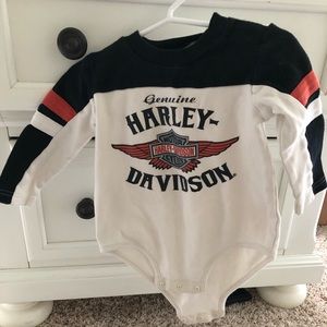Boys Harley Davidson onesies